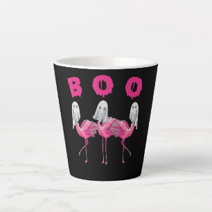 Taza De Café Latte Graciosos regalos de disfraces de Flamingo Boo Hal