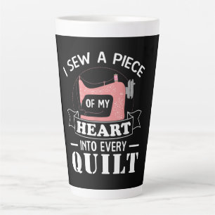 Taza De Café Latte Graciosos regalos de Quilters