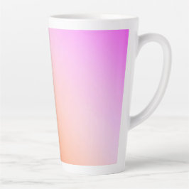 Taza De Café Latte Gradiente de puesta de sol pastel radiante