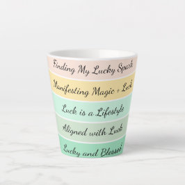 Taza De Café Latte Gradiente moderno del Día de San Patricio