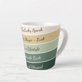 Taza De Café Latte Gradiente moderno del Día de San Patricio