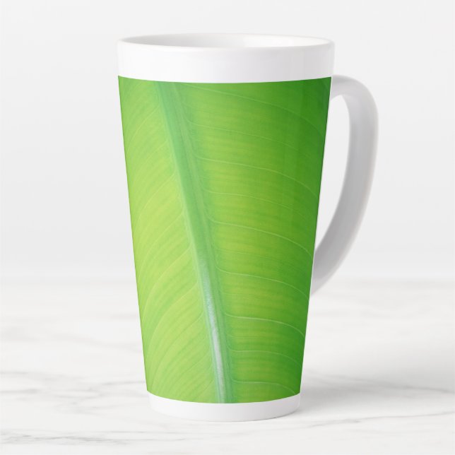 Taza De Café Latte Gradiente verde Nombre del patrón de textura de ho (Ángulo derecho)