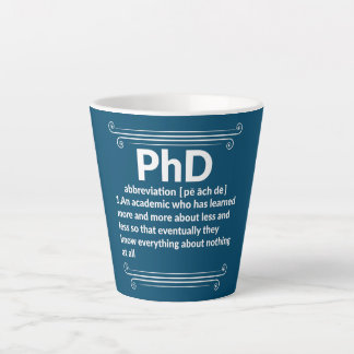 Taza De Café Latte Grado Médica de tesis doctorado de doctorado diver