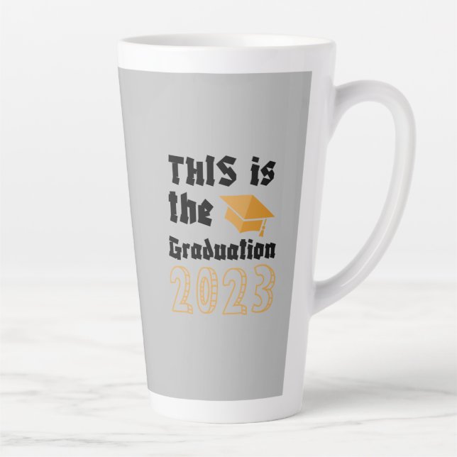 Taza De Café Latte Graduación (Derecha)