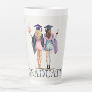 Taza De Café Latte Graduados amigos