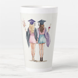 Taza De Café Latte Graduados amigos