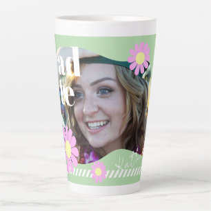 Taza De Café Latte Graduate Daisy Photo Green