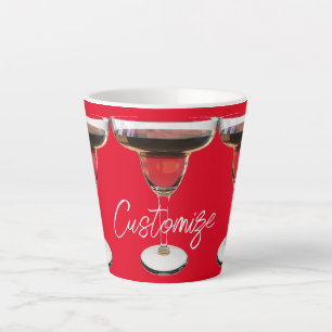 Taza De Café Latte Gran bebida de cóctel Margarita Roja Thunder_Cove
