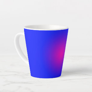 Taza De Café Latte Gran día para los azules y magenta
