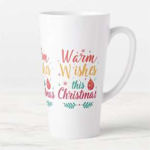 Taza De Café Latte Gran Latte Mug, 17 oz - "Le Descansa Esta Christma