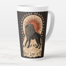 Taza De Café Latte Gran latte Mug Leo Celestial Zodiac Art