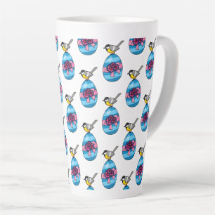 Taza De Café Latte Gran teta personalizado con huevo de Pascua