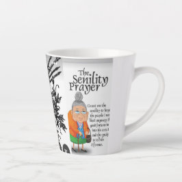Taza De Café Latte GRAND MOM Y CON ARTLatte Mug