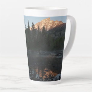 Taza De Café Latte Grand Teton Sunrise en Cottonwood Creek