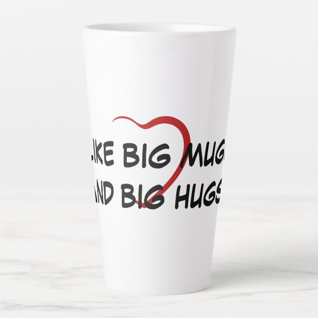 TAZA DE CAFÉ LATTE GRANDES MUGS Y GRANDES HUEVOS (Anverso)