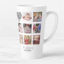 TAZA DE CAFÉ LATTE GRANDPA GIFT COLLAGE DE FOTOS ORGULLOSA GRANDAD