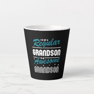 Taza De Café Latte Grandson Gift No Soy Una Nieta Regular