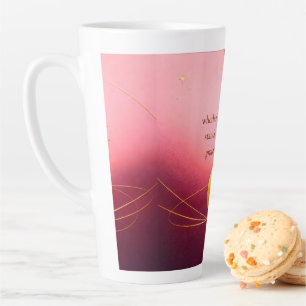 Taza De Café Latte Gratitud Permanece™: Una Mañana y Noche Dirigida p