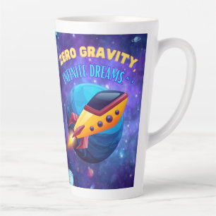 Taza De Café Latte Gravedad cero sueños infinitos
