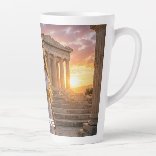 TAZA DE CAFÉ LATTE GREECE - ACROPOLIS (Derecha)