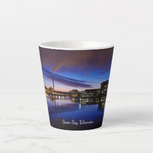 Taza De Café Latte Green Bay Wisconsin latte mug