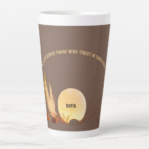 Taza De Café Latte Grounded Faith 17oz Earth Tone Latte Mug