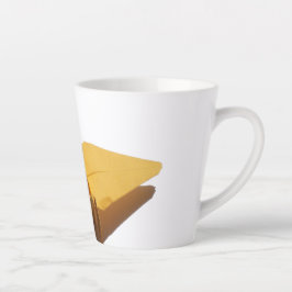 Taza De Café Latte grulla de origami afortunada