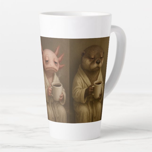 Taza De Café Latte Grumpy Lake Pals (Ángulo derecho)