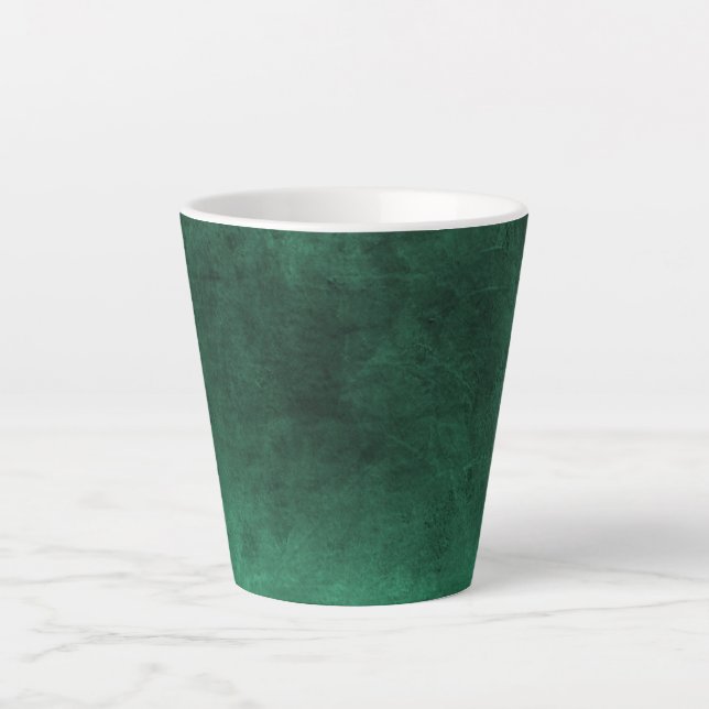 Taza De Café Latte Grunge oscuro - verde (Anverso)