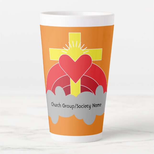 Taza De Café Latte Grupos De Sociedades De La Iglesia Y Clubes Café M (Anverso)