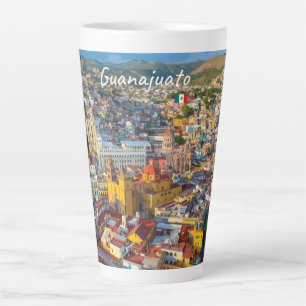 Taza De Café Latte Guanajuato, México - Colorido Paisaje Urbano Grand