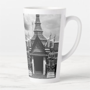 Taza De Café Latte Guardia del demonio vintage Tailandia Bangkok Wat