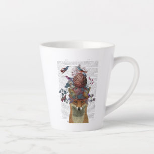 Taza De Café Latte Guardián de aves Fox con Artichoke