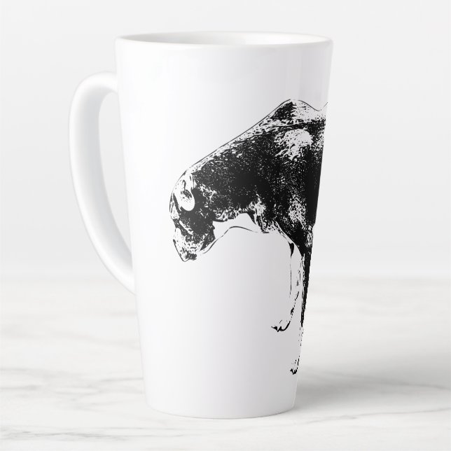Taza De Café Latte Guardián de otoño en tinta (Ángulo izquierdo)
