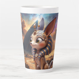 Taza De Café Latte Guardián iluminado por la luna de las arenas antig