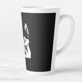 Taza De Café Latte Guay Como Perro Husky