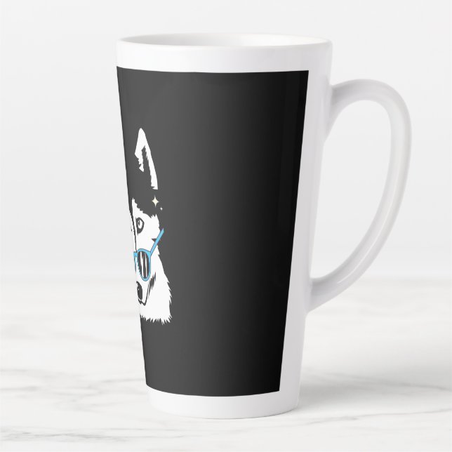 Taza De Café Latte Guay Como Perro Husky (Derecha)