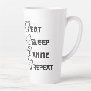 Taza De Café Latte Guay Eee Sleep ANIME Repetir Icono Fundido Japonés