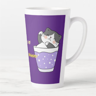 Taza De Café Latte Guay Lazy Cat Latte Mugs