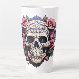 Taza De Café Latte Guay Skull latte mug