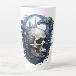 Taza De Café Latte 🔥 💀 Guay Skull Latte Mug 💀 🔥