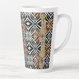 Taza De Café Latte Guepardo Salvaje 