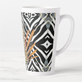 Taza De Café Latte Guepardo Salvaje 