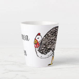 Taza De Café Latte Guinea Hen