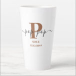 Taza De Café Latte Guión elegante pop-pop Monograma blanco marrón<br><div class="desc">¡Latte mug para un nuevo pop pop o uno establecido desde hace tiempo! que puedes personalizar con la fecha en que se convirtieron en abuelo. Este moderno diseño minimalista se caracteriza por su moderna paleta de colores marrón, negro y blanco. Tiene un monograma Pop-Pop, con la letra inicial P y...</div>