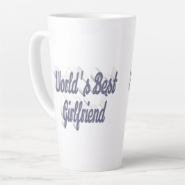 Taza De Café Latte Guión gris de Girlfriend