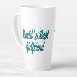 Taza De Café Latte Guión verde de Girlfriend