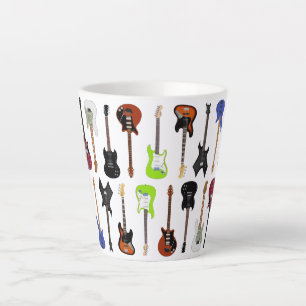 Taza De Café Latte Guitars Coffee Mug