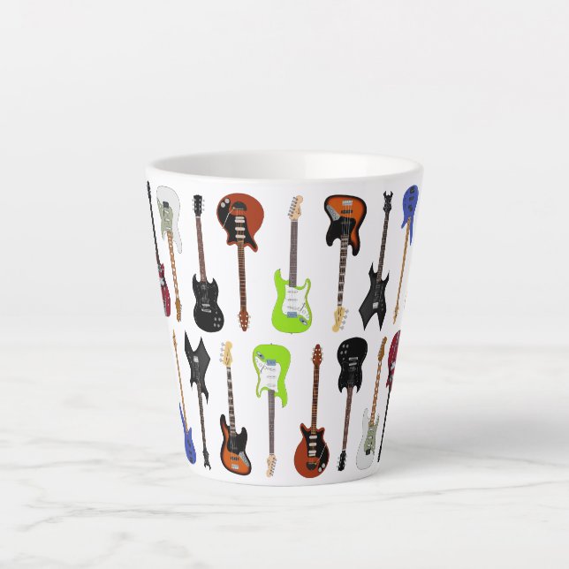 Taza De Café Latte Guitars Coffee Mug (Anverso)