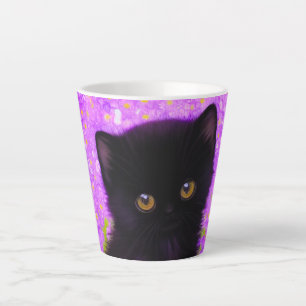 Taza De Café Latte Gustav Klimt Cat